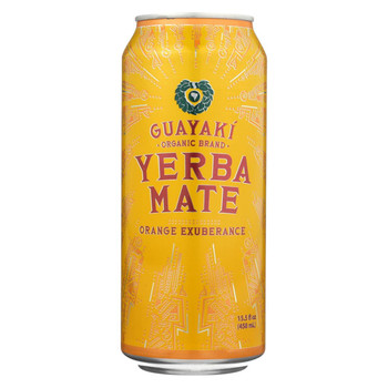 Guayaki Yerba Mate - Orange Exuberance - Case of 12 - 15.5 Fl oz.