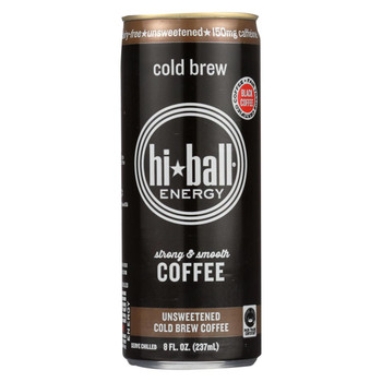 Hi Ball Energy Drink - Black - Case of 12 - 8 fl oz.