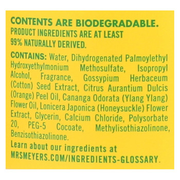 Mrs. Meyer's Clean Day - Fabric Softener - Honey - Case of 6 - 32 Fl oz. Mrs. Meyer's Clean Day - Fabric Softener - Honey - Case of 6 - 32 Fl oz.