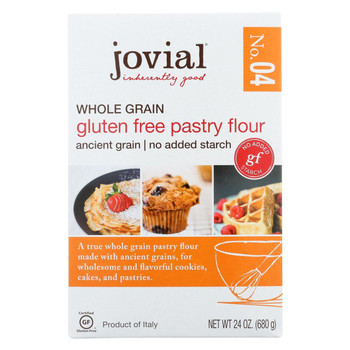 Jovial - Gluten Free Pastry Flour - Whole Grain - Case of 6 - 24 oz.