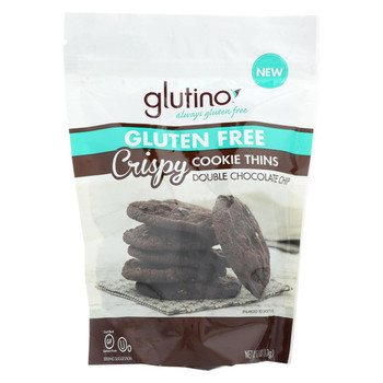 Glutino Double Chocolate Chip Crispy - Case of 6 - 6 oz. Glutino Double Chocolate Chip Crispy - Case of 6 - 6 oz.