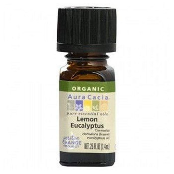 Aura Cacia Essential Oil - Lemon - Case of 3 - 0.5 FL oz.