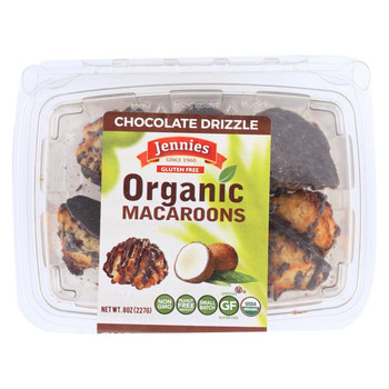 Jennie's Organic Macaroon - Chocolate Drizzle - Case of 12 - 8 oz.