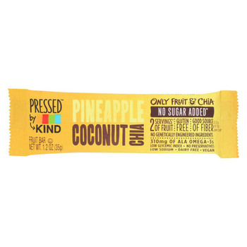 Kind Fruit & Chia Bar - Pineapple Coconat Chia - Case of 12 - 1.2 oz