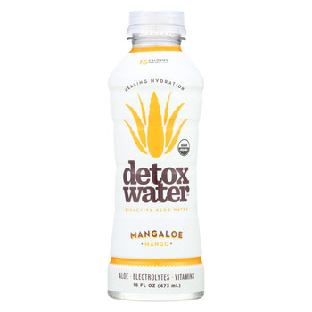 Detox Water Mangaloe Detox Water - Mango - Case of 12 - 16 FL oz.