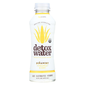 Detox Water Pina mint Detox Water - Pineapple and Mint - Case of 12 - 16 FL oz.