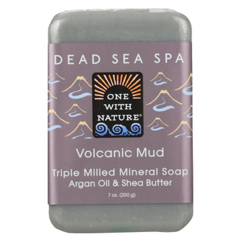 One With Nature Mud Soap - Volcanic - Case of 6 - 7 oz.