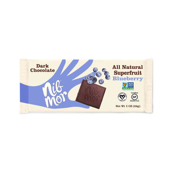 Nibmor Dark Chocolate - Blueberry - Case of 12 - 1 oz.