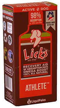 Licks Pill Free Solutions Athlete - Rcvry/Enrgy - Dog - 5 count