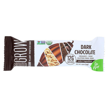 Go Raw - Organic Protein Bar - Dark Chocolate - Case of 12 - 1.9 oz. Go Raw - Organic Protein Bar - Dark Chocolate - Case of 12 - 1.9 oz.