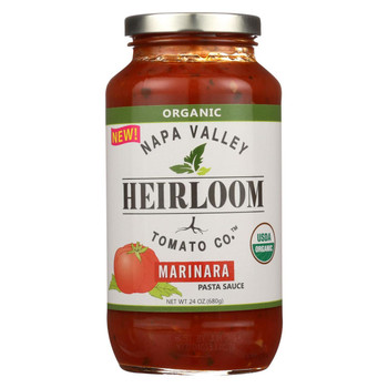 Napa Valley Heirloom Tomato Organic Pasta Sauce - Marinara - Case of 6 - 24 oz. Napa Valley Heirloom Tomato Organic Pasta Sauce - Marinara - Case of 6 - 24 oz.