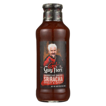 Guy Fieri Barbecue Sauce - Sriracha Swelt and Spicy - Case of 6 - 19 Fl oz.