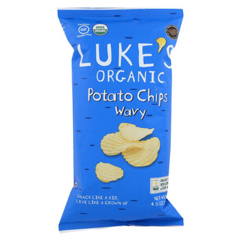 Luke's Organic Potato Chips - Wavy - Case of 9 - 4.5 oz. Luke's Organic Potato Chips - Wavy - Case of 9 - 4.5 oz.