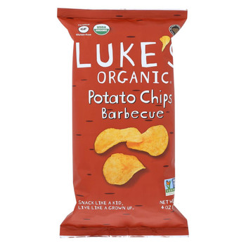 Luke's Organic Potato Chips - Barbeque - Case of 9 - 4 oz. Luke's Organic Potato Chips - Barbeque - Case of 9 - 4 oz.