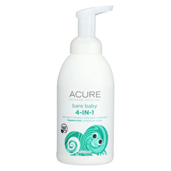 Acure Bare Baby - 4-In-1 - Case of 1 - 16 fl oz.