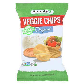 Simply 7 Veggie Chips - Original - Case of 12 - 4 oz.