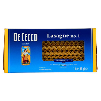 De Cecco Pasta - Pasta - Lasagna - Larga - Case of 12 - 16 oz De Cecco Pasta - Pasta - Lasagna - Larga - Case of 12 - 16 oz