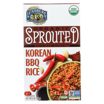 Lundberg Family Farms Organic Sprouted Rice - Korean BBQ - Case of 6 - 6 oz. Lundberg Family Farms Organic Sprouted Rice - Korean BBQ - Case of 6 - 6 oz.