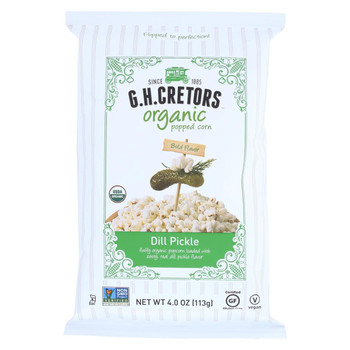 G.H. Cretors Organic Popcorn - Dill Pickle - Case of 12 - 4 oz