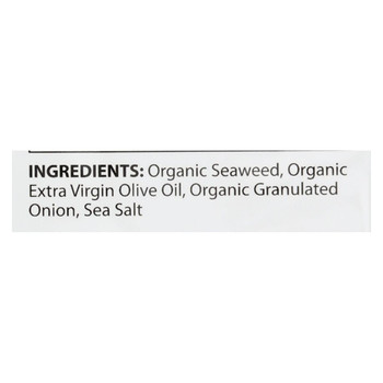 Seasnax Organic Premium Roasted Seaweed Snack - Toasty Onion - Case of 16 - 0.54 oz.