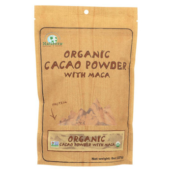 Natierra Organic Cacao Powder with Maca - Case of 6 - 8 oz.