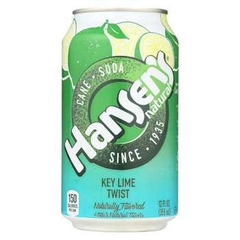Hansen's Beverages - Soda Key Lime - Case of 4-6/12 fl oz.