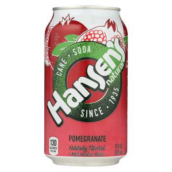 Hansen's Beverages Soda - Pomegranate - Case of 4 - 6/12 fl oz