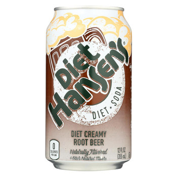 Hansen's Beverages - Soda Diet Root Beer - Case of 4-6/12 fl oz.