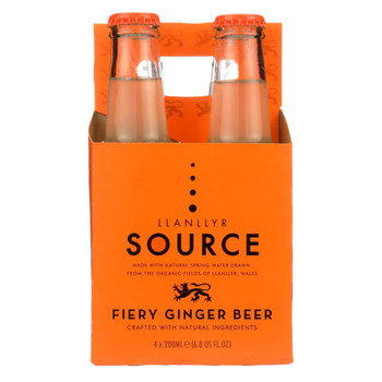 Llanllyr Source Water Fiery Ginger Beer - Case of 6 - 4/6.8 fl oz Llanllyr Source Water Fiery Ginger Beer - Case of 6 - 4/6.8 fl oz
