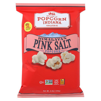 Popcorn Indiana Fit Popcorn - Pink Himalayan Salt - Case of 12 - 4.4 oz.