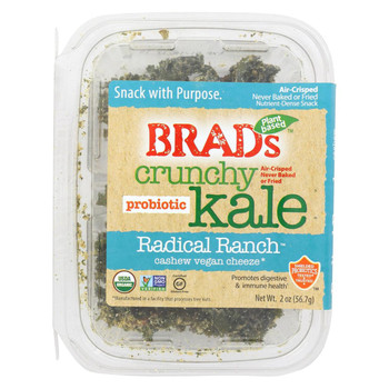 Brad's Plant Based Crunchy Kale - Organic - Rad Rnch - Case of 6 - 2 oz