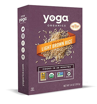 Yoga Rice - Light Brown - Case of 6 - 14 oz
