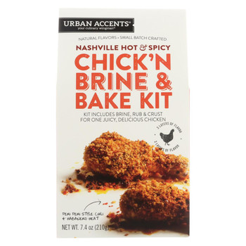 Urban Accents Chicken Kit - Nashville Hot and Spicy - Case of 6 - 7.4 oz