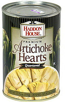 Haddon House Artichoke Hearts - Quartered - Case of 12 - 13.75 oz