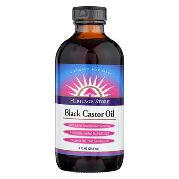 Heritage Store Castor Oil - Black - 8 fl oz