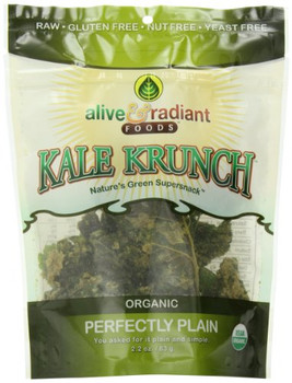 Alive and Radiant Foods - Kale Krunch Organic Perfectly Plain - Case of 12-2.2 oz