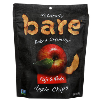 Bare Fruit Apple Chips - Fuji & Reds - Case of 12 - 3.4 oz Bare Fruit Apple Chips - Fuji & Reds - Case of 12 - 3.4 oz