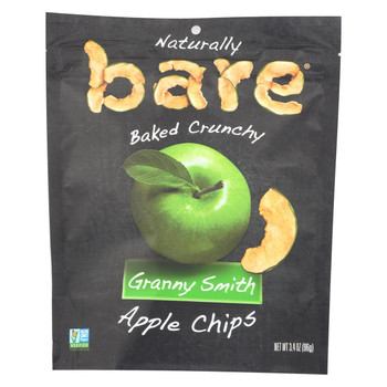 Bare Fruit Apple Chips - Granny Smith - Case of 12 - 3.4 oz