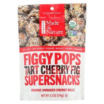 Made in Nature Figgy Pops - Tart Cherry Fig - Case of 6 - 4.2 oz