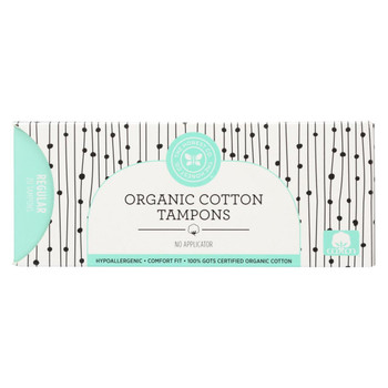 The Honest Company Cotton Tampon - Regular - No Applicator - 20 count