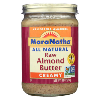 Maranatha Natural Foods - Almond Butter Raw No Salt - CS of 6-16 OZ Maranatha Natural Foods - Almond Butter Raw No Salt - CS of 6-16 OZ