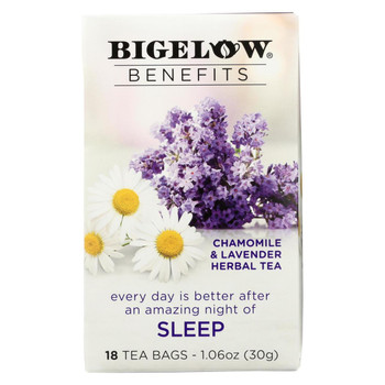 Bigelow Tea Tea - Chamomile Lavender - Sleep - Case of 6 - 18 BAG Bigelow Tea Tea - Chamomile Lavender - Sleep - Case of 6 - 18 BAG