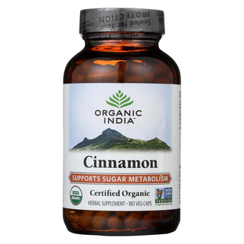 Organic India Vitamins - Cinnamon - 180 VCAP Organic India Vitamins - Cinnamon - 180 VCAP