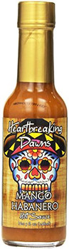 Heartbreaking Dawn Hot Sauce - Mango Habanero - Case of 12 - 5 oz Heartbreaking Dawn Hot Sauce - Mango Habanero - Case of 12 - 5 oz