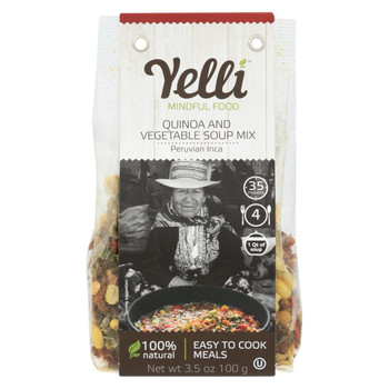 Yelli Mindful Food Soup Mix - Quinoa - Vegetable - Case of 6 - 3.5 oz