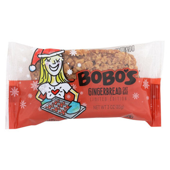 Bobo's Oat Bars - Bars - Gingerbread - Case of 12 - 3 oz.