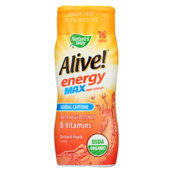 Nature's Way Organic Alive! Energy Max - Peach - 2.13 fl oz