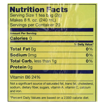 Tetley Tea - Green - Tropical with B6 - Case of 6 - 20 BAG