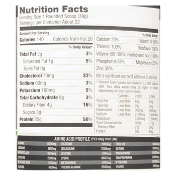 Designer Whey - Protein Powder - Chocolate Fudge - 1.85 Lb