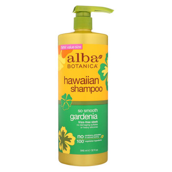 Alba Botanica - Hawaiian Shampoo - So Smooth Gardenia - 32 fl oz